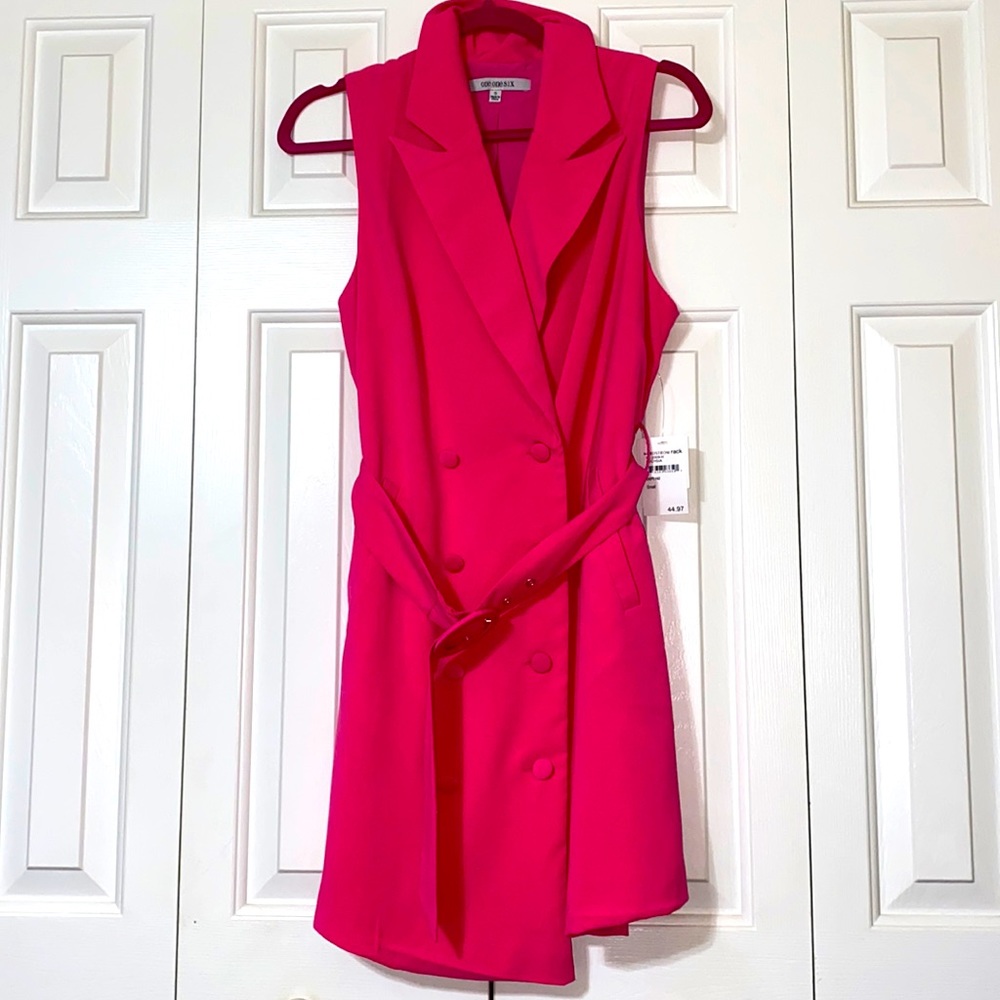 One One Six Hot Pink Business Dress